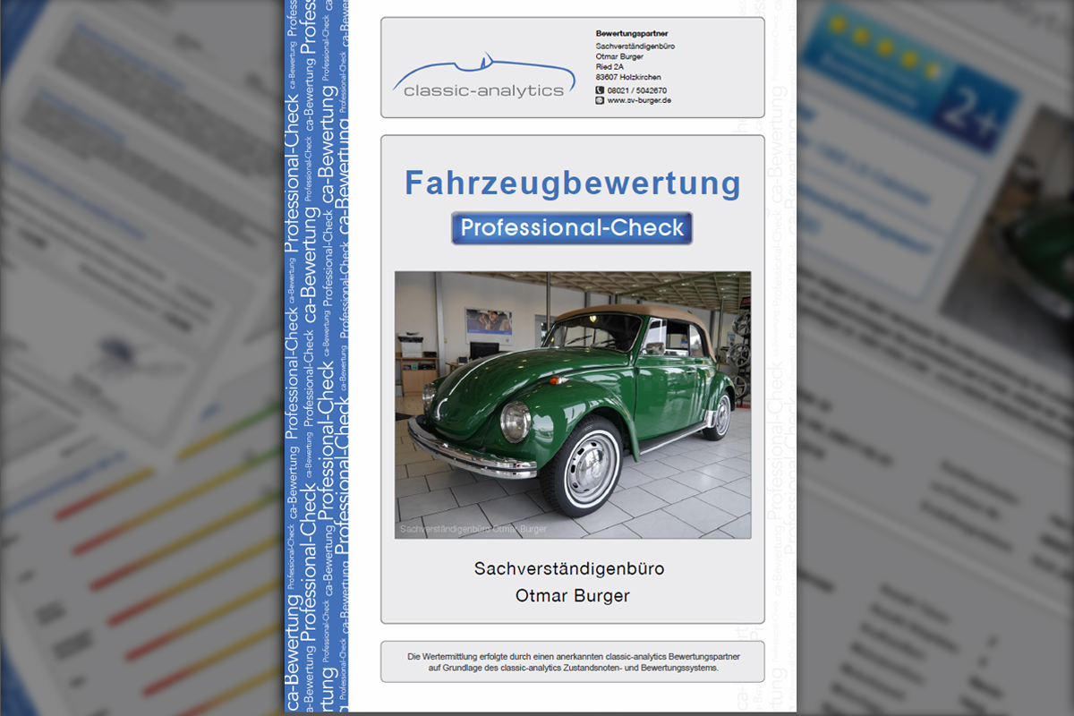 Classic-Data Gutachten | Oldtimer Restauration München | Autohaus Fellner