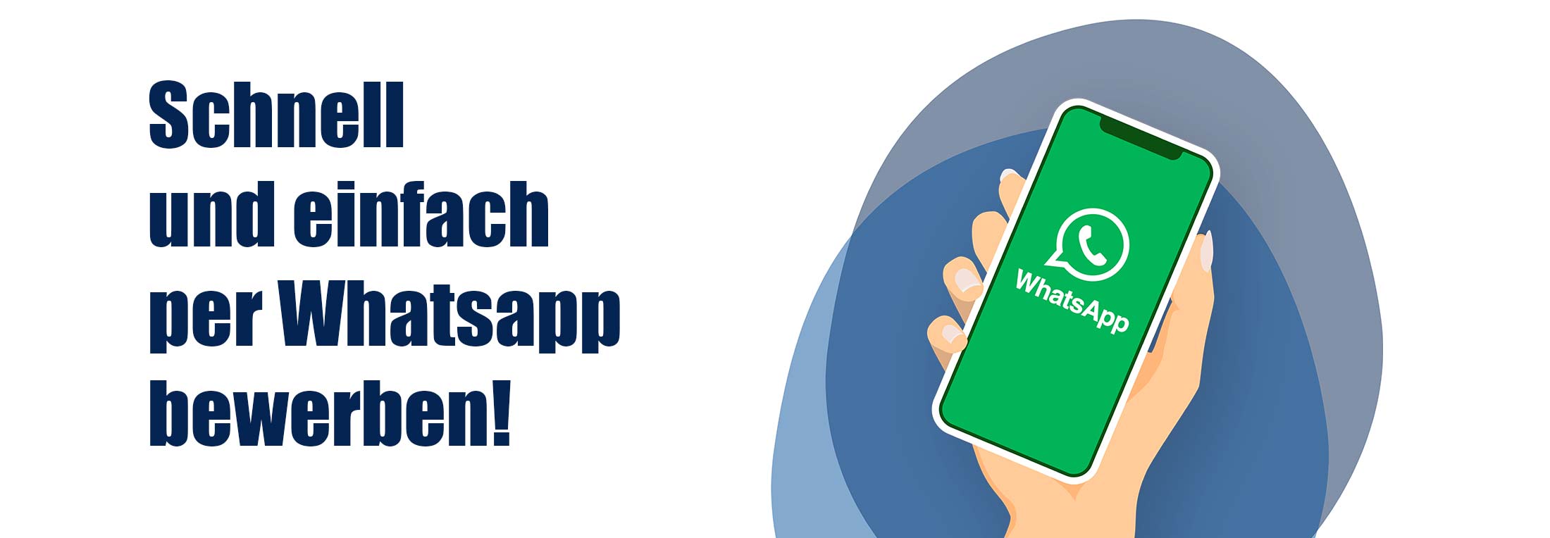 Zur Bewerbung via WhatsApp